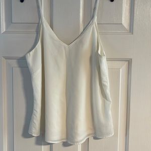 White spaghetti strap top.